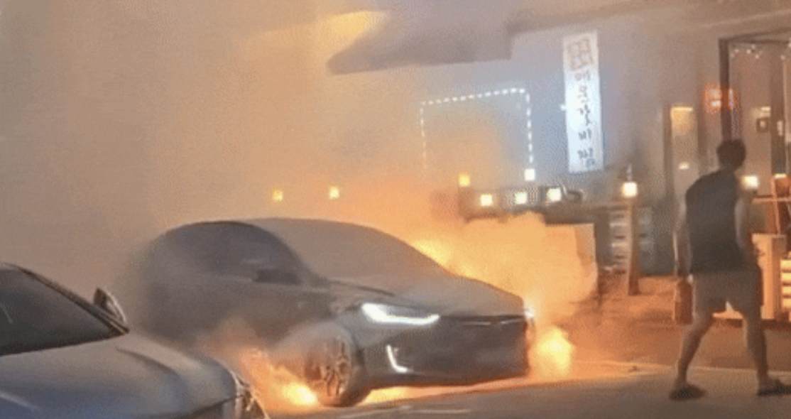 Tesla Fire in South Korea Sparks EV Safety Concerns