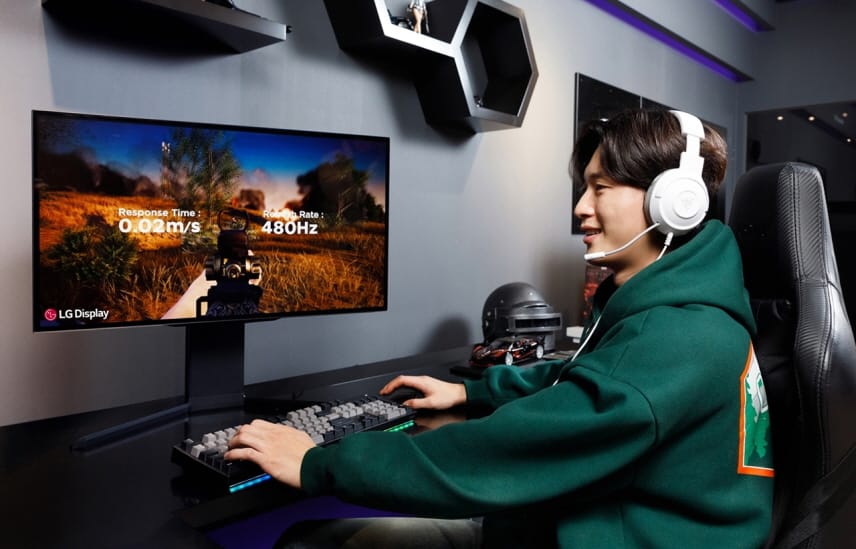 LG Display Begins Mass Production of 480Hz Gaming OLED Panel