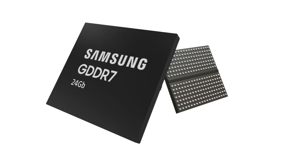 Samsung develops industry's first 24Gb GDDR7 DRAM for next-gen AI computing