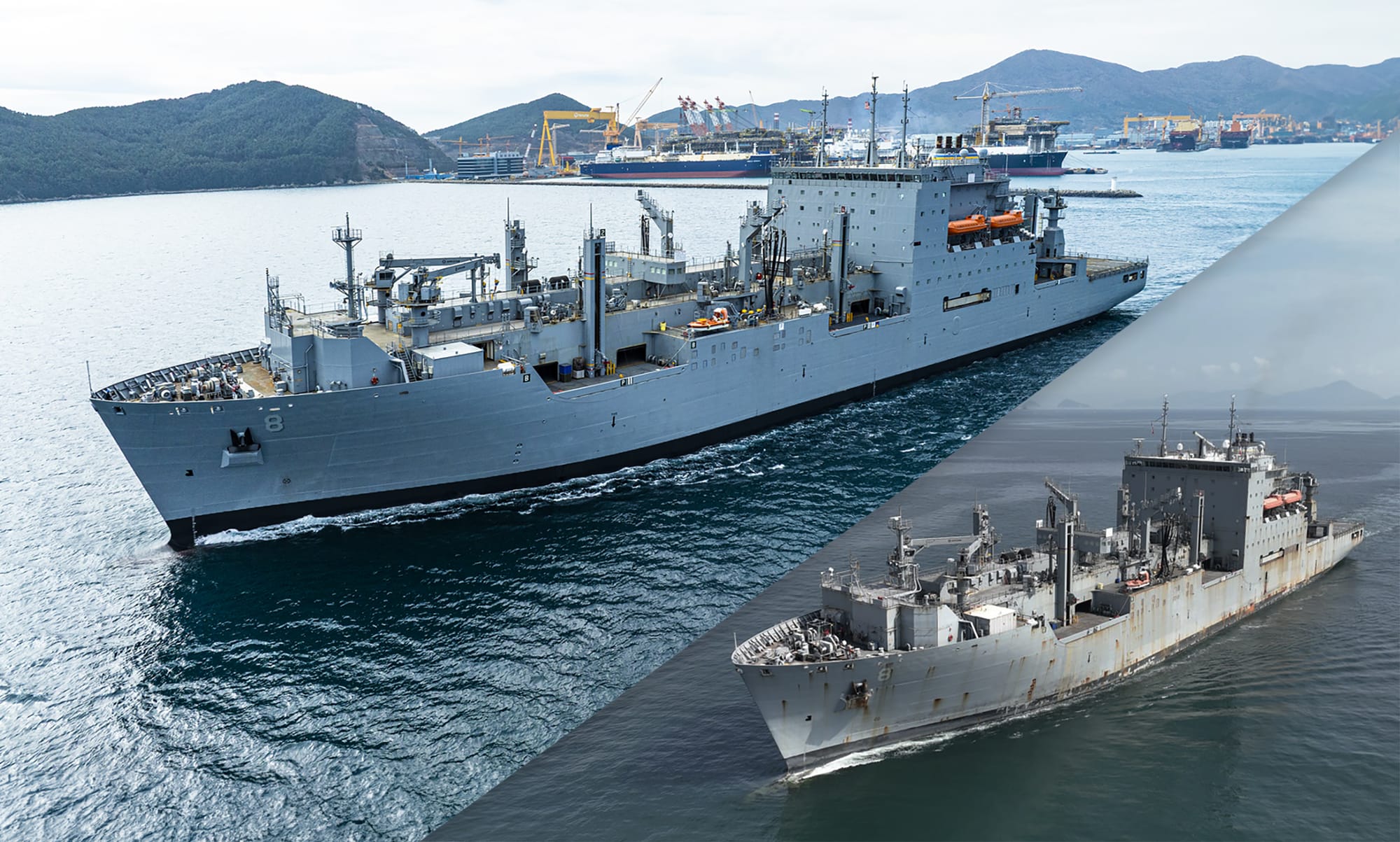 Hanwha Ocean Completes First U.S. Navy Vessel Maintenance Deal
