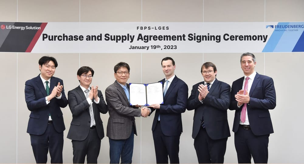LG Energy Solutions Signs Battery Supply Contract with Freudenberg E-Power Systems. post image