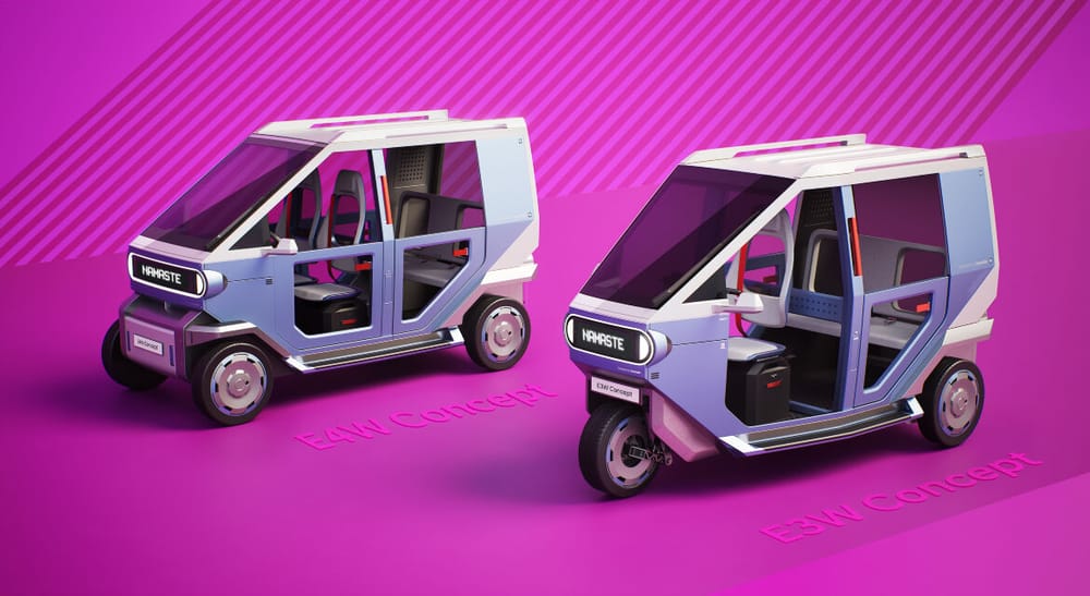 Hyundai unveils EV three-wheeler concept for India mobility market. post image