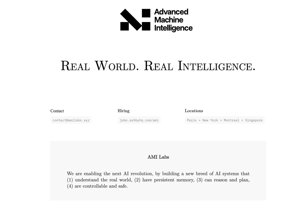 SBVA Invests €30M in Yann LeCun's AMI Frontier AI Lab post image