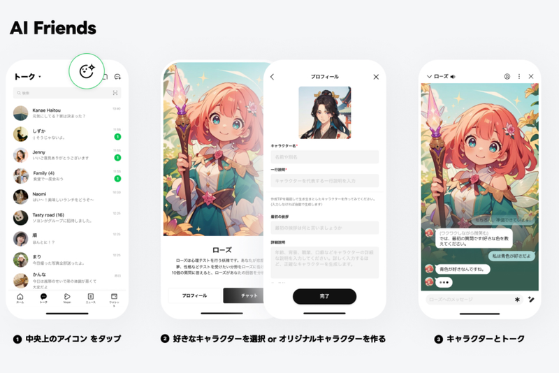 LINE Yahoo Launches AI Friends Character Chat Service post image